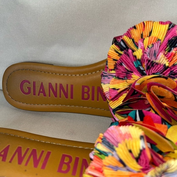 Gianni Bini Tan Leather Handle with Pink Accents - Picture 4 of 9